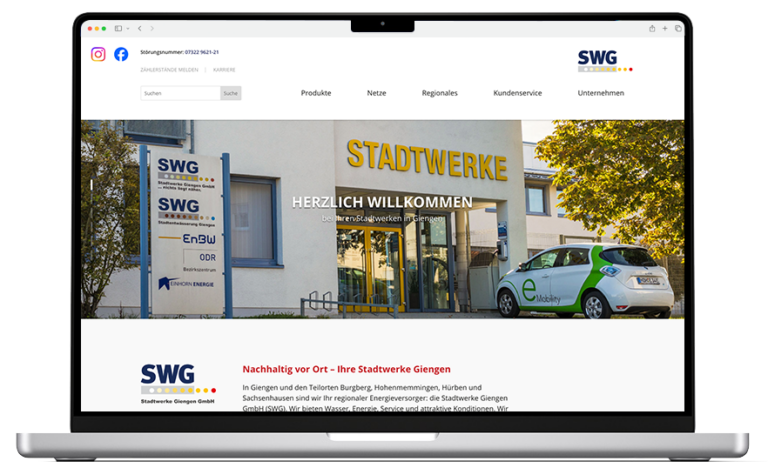 Werbeagentur heidenheim referenz stadtwerke giengen