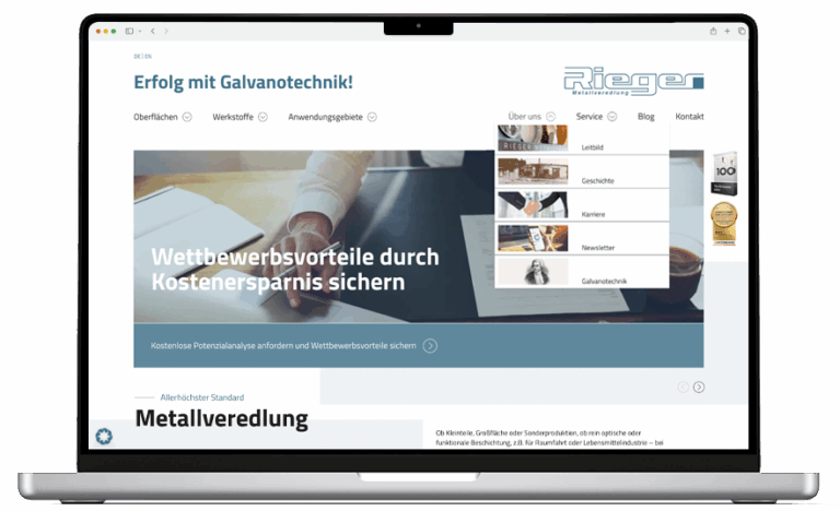 werbeagentur heidenheim referenz rieger metallveredlung Krähativ - werbeagentur heidenheim - referenz - rieger metallveredlung