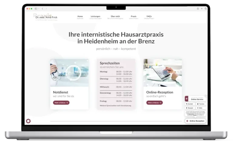 werbeagentur heidenheim referenz arztpraxis frick Krähativ - werbeagentur heidenheim - referenz - arztpraxis frick