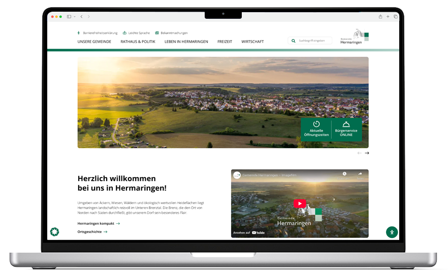 krähativ - Werbeagentur Heidenheim - Referenz - Gemeinde Hermaringen